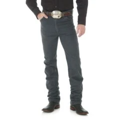 Men's Wrangler Cowboy Cut Slim Jean In Charcoal Gray 936CHG
