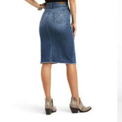 Ladies Ariat Denim Skirt - 10040577 -Ariat Store 10040577 back