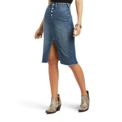 Ladies Ariat Denim Skirt - 10040577 -Ariat Store 10040577 front