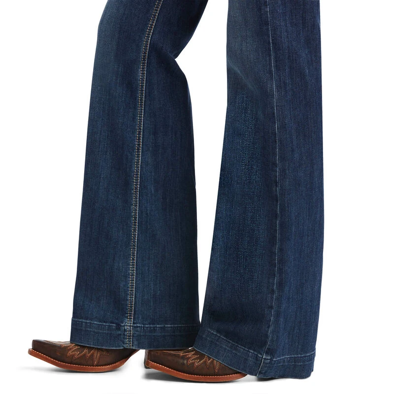 Ladies Ariat Trouser Perfect Rise Alana Wide Leg Jean - 10040805 4 Ladies Ariat Trouser Perfect Rise Alana Wide Leg Jean - 10040805 - Image 4