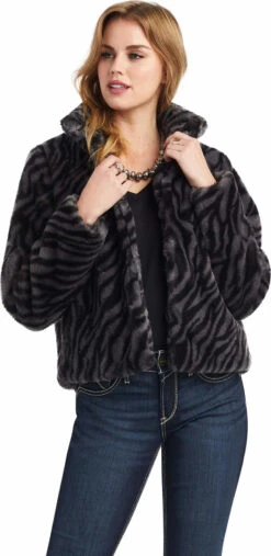 Ladies Ariat City Girl Faux Fur Jacket - 10042159