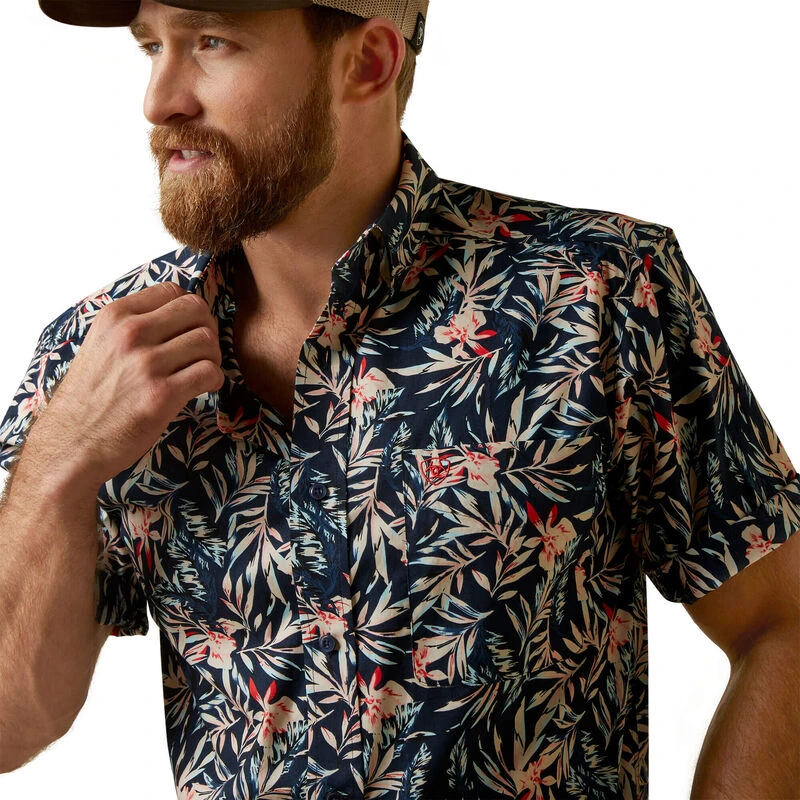 Men's Ariat Omer Fitted Shirt - 10044914 3 Men's Ariat Omer Fitted Shirt - 10044914 - Image 3