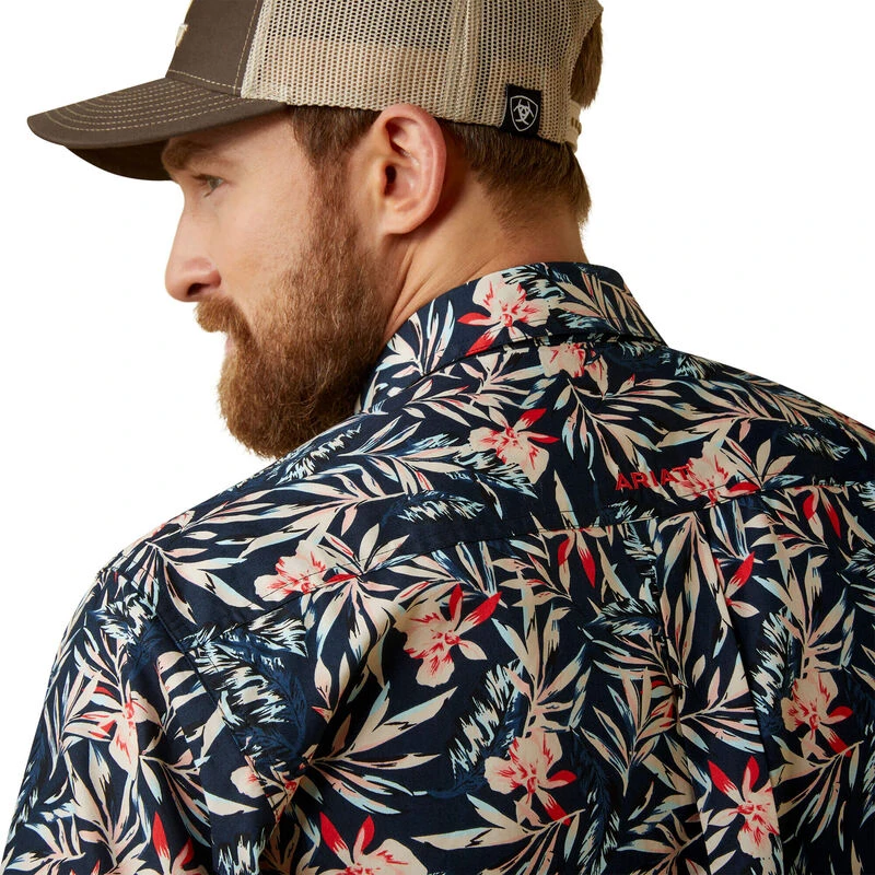 Men's Ariat Omer Fitted Shirt - 10044914 4 Men's Ariat Omer Fitted Shirt - 10044914 - Image 4