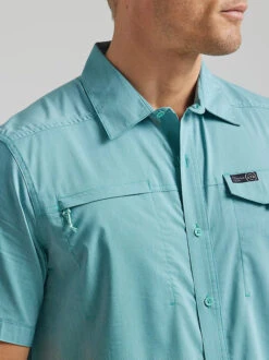 Men's Wrangler ATG Asymmetric Zip Pocket Shirt -Ariat Store 112331236 ALT4