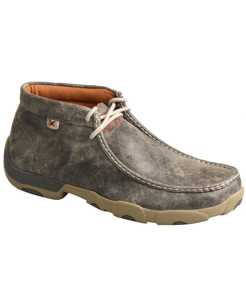 Men's Twisted X Grey Driving Mocs - MDM0072 1 Men's Twisted X Grey Driving Mocs - MDM0072