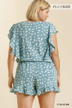 Ladies Plus Umgee Dalmation Print Romper -Ariat Store 35574 2