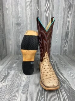 Men's Horse Power Top Hand Tan Vintage Bruciato FQ Ostrich With 13" Bone Explosion Tops HP-8051 -Ariat Store 3 51bf90e1 1d27 4de8 8137 b3752fdb4ad4