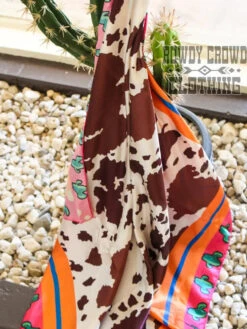 Rowdy Crowd Clothing Cowhide Cactus Wild Rag