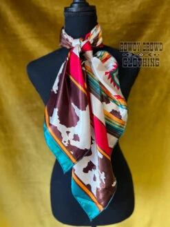 Rowdy Crowd Clothing Conroe Cowprint Wild Rag