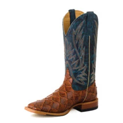 Men's Horse Power HP-1823 Cognac Filet Fo Fish Print