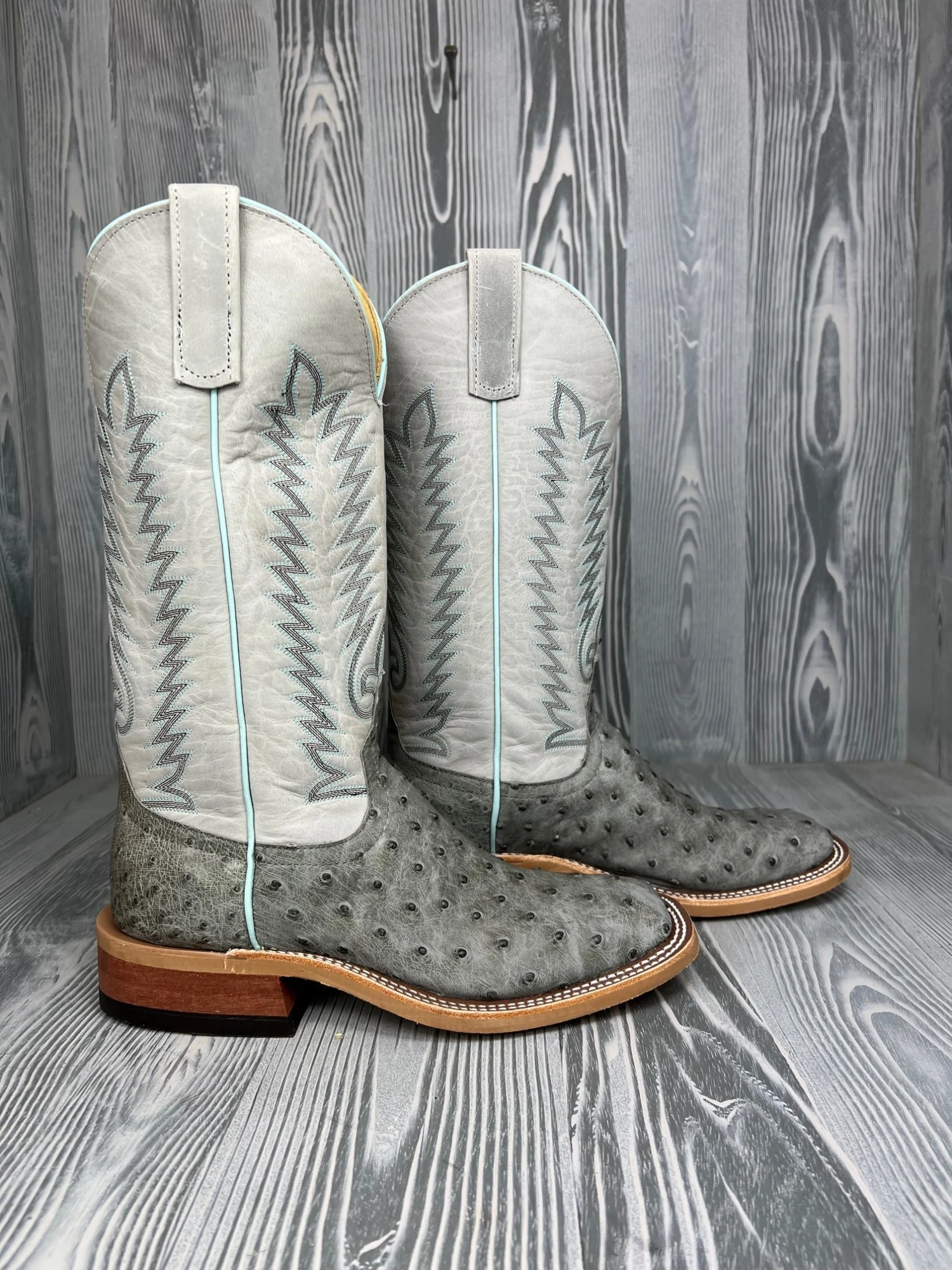 Men's Anderson Bean Serpentine Bruciato Full Quill Ostrich With 13" Polar Buffamonte Tops 2 Men's Anderson Bean Serpentine Bruciato Full Quill Ostrich With 13" Polar Buffamonte Tops - Image 2