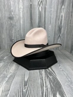 Serratelli Pure Wool Bone Gus 4 1/2" Brim Chocolate Ribbon / Chocolate Bound Edge