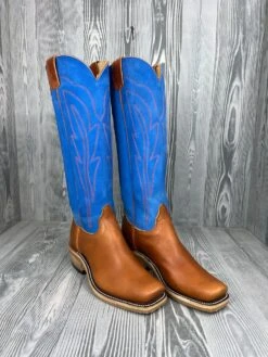 Men's Olathe Tan Orly With 16" Buffed Blue Sky Tops