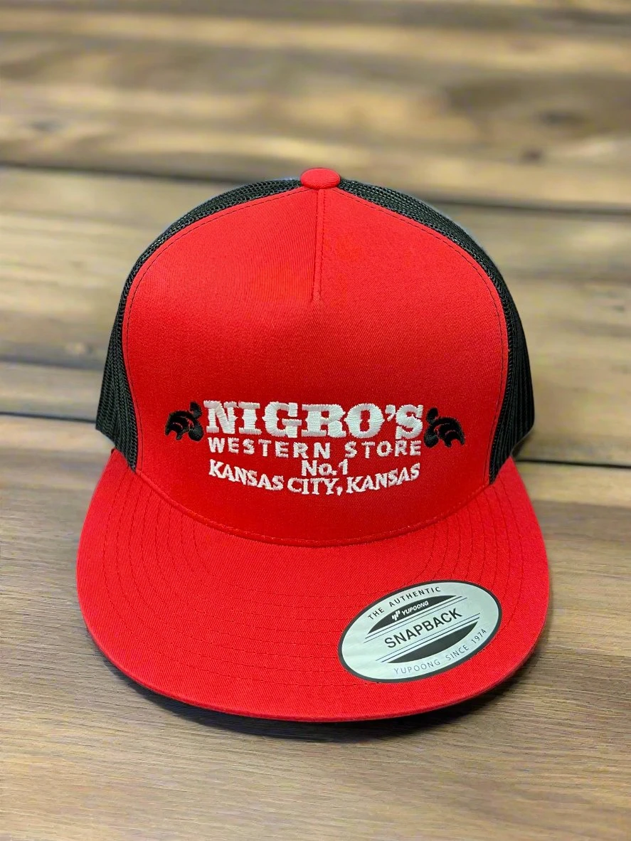 Nigro'S 5 Panel Yupoog Red Front Black Mesh Snapback - NBC 18 1 Nigro'S 5 Panel Yupoog Red Front Black Mesh Snapback - NBC 18