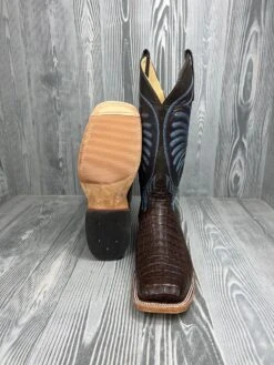 Men's Anderson Bean Brown Lux Hornback Caiman With 13" Puma Kidskin Tops -Ariat Store IMG 2051