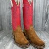 Men's Olathe Blackhawk Chestnut Reversed With 14" Red Waxy Kansas Tops