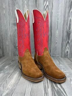 Men's Olathe Blackhawk Chestnut Reversed With 14" Red Waxy Kansas Tops