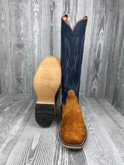 Men's Rios Of Mercedes Rust Crazyhorse Reversed With 16" Navy Waxy Kansas Tops - R9030 -Ariat Store IMG 2869