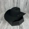 Serratelli Black Pure Wool Cowboy Hat 4 1/4" Brim