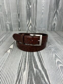 Chacon 1 1/2" Kango CC Full Quill Ostrich Belt