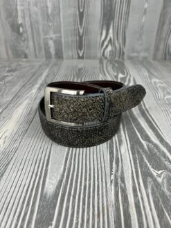 Chacon Genuine Grey Giraffe 1 1/2" Belt