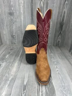 Men's Olathe Honey Galega Reversed With 14" Sangria Kidskin Tops -Ariat Store IMG 3646