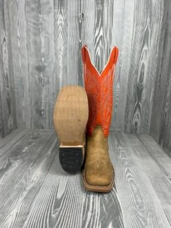 Men's Olathe Natural Brahma Bison With 15"Tangerine Soft Tops -Ariat Store IMG 3882