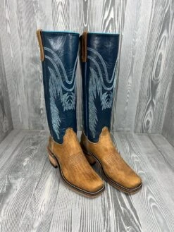 Men's Olathe Distressed American Bison With 15" Blue Glazed Buffalo Tops