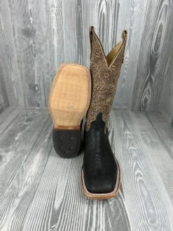 Men's Anderson Bean Black Oiled Shoulder With 13" Sand Floral Suede Tops 6 Men's Anderson Bean Black Oiled Shoulder With 13" Sand Floral Suede Tops -Ariat Store IMG 4311