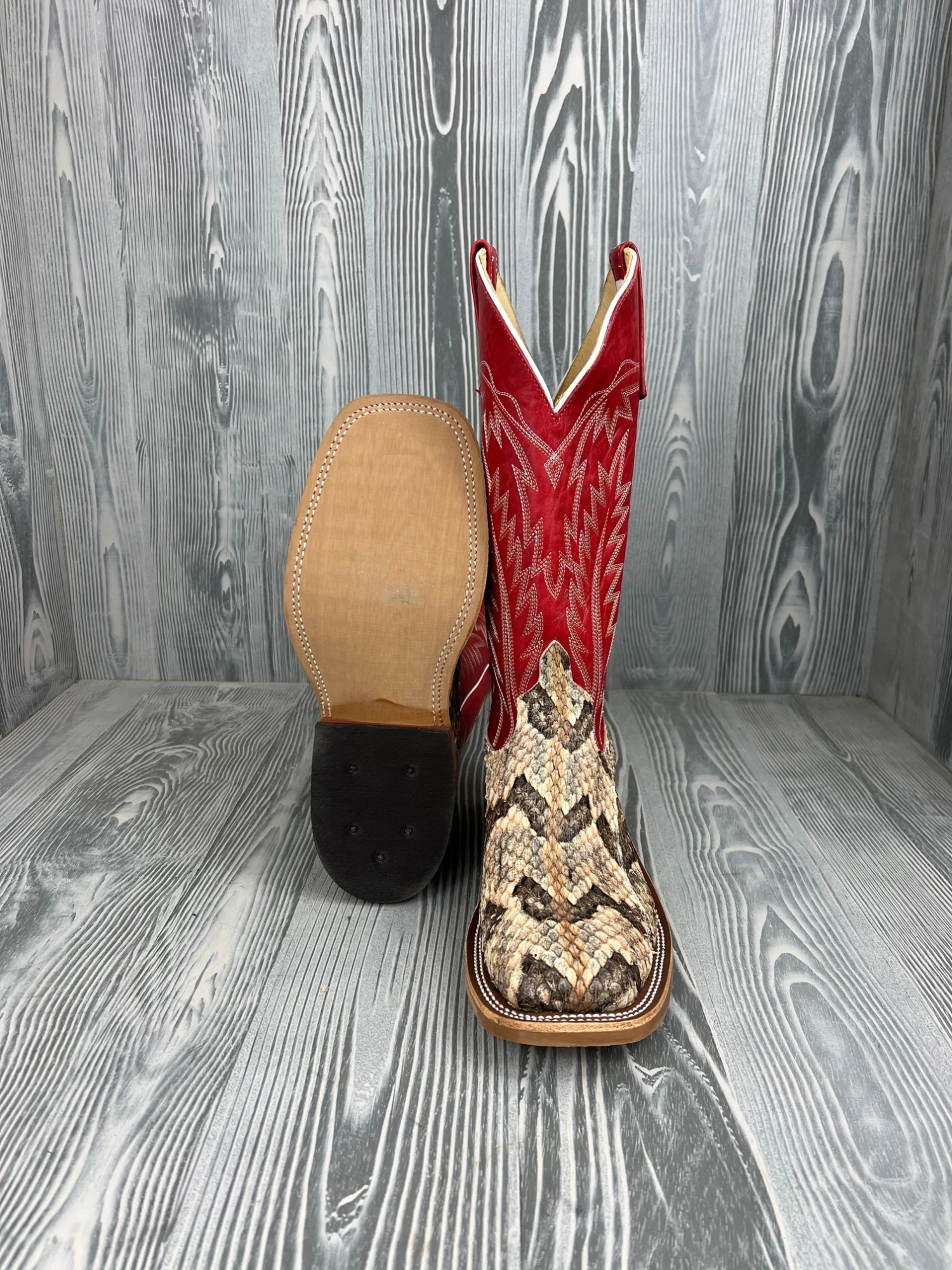 Men's Anderson Bean Canebreak Rattlesnake With 13" Red Avatar Tops 3 Men's Anderson Bean Canebreak Rattlesnake With 13" Red Avatar Tops - Image 3
