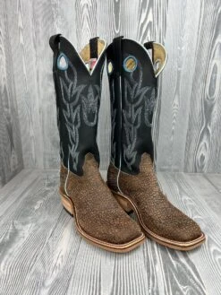 Men's Olathe Tan Hungry Hippo Split With 15" Black Oil Tan Tops