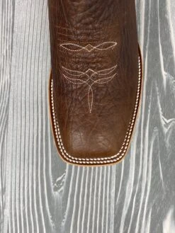 Men's Horse Power Top Hand Brown Shrunken Shoulder With 12" Red Sinsations Tops - HP8056 -Ariat Store IMG 7205