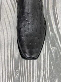 Men's Rios Of Mercedes Black Full Quill Ostrich With 13" Black Absolute Tops -Ariat Store IMG 7950