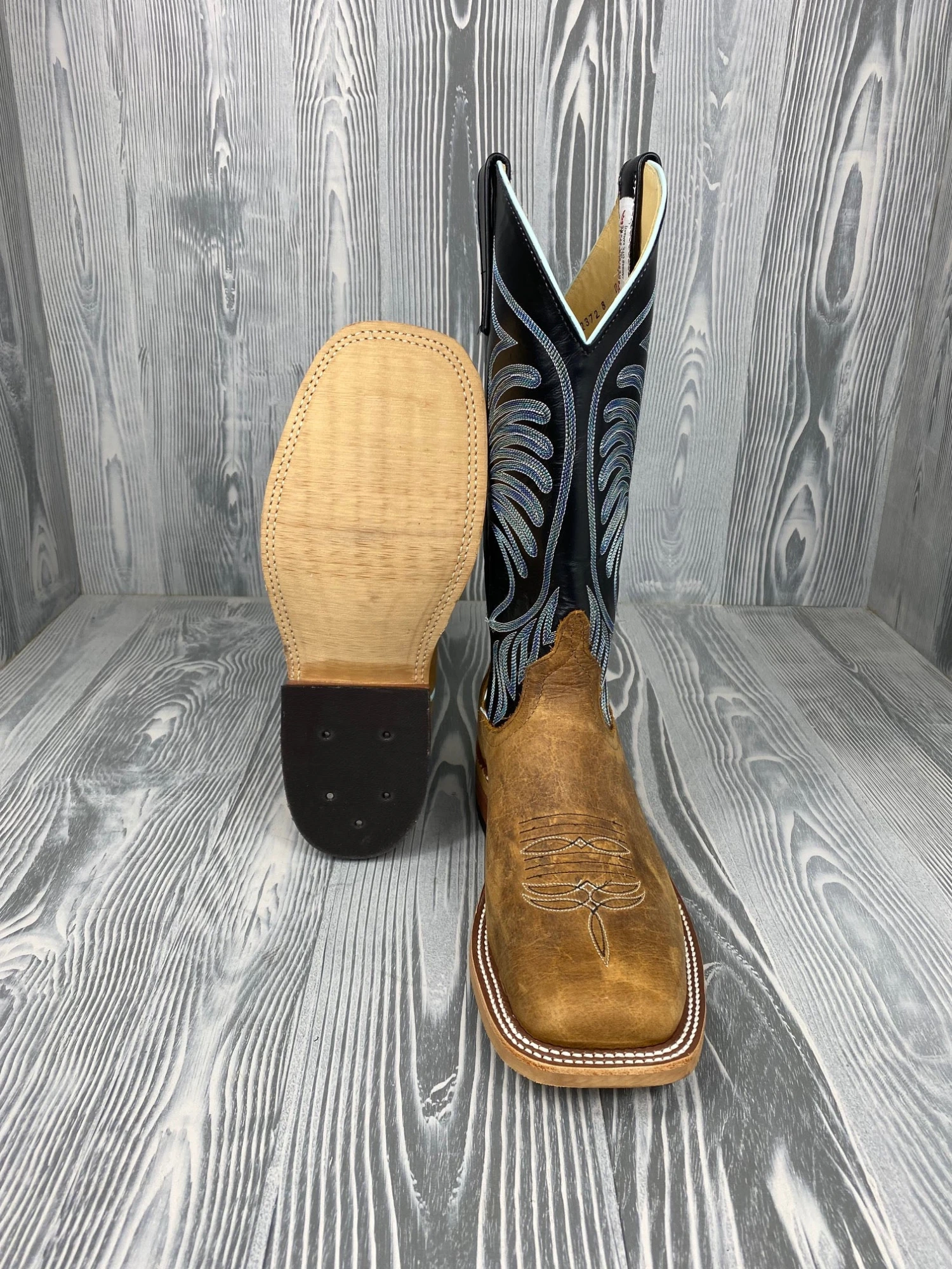 Men's Anderson Bean Natural Brahma Bison With 13" Black Glove Tops 3 Men's Anderson Bean Natural Brahma Bison With 13" Black Glove Tops - Image 3