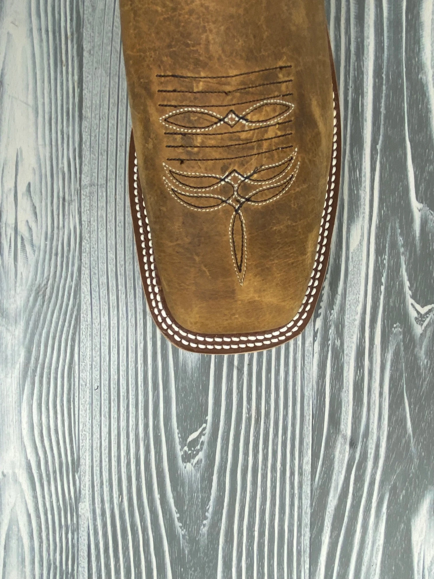 Men's Anderson Bean Natural Brahma Bison With 13" Black Glove Tops 4 Men's Anderson Bean Natural Brahma Bison With 13" Black Glove Tops - Image 4