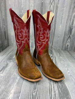 Men's Horse Power Top Hand Waxy Kudu With 13" Weathered Red Goat Tops - HP9501