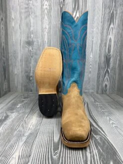 Men's Olathe Tan Rough Out With 15" Aqua Buffamonte Tops -Ariat Store IMG 8263
