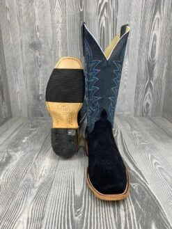 Men's Horse Power Top Hand Black Suede With 13" Blue Goat Tops - HP-9502 -Ariat Store IMG 8345