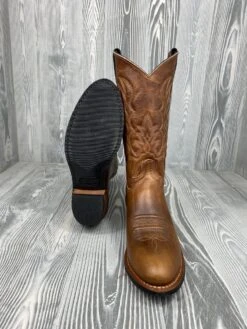 Men's Abilene Distressed Brown Cowhide With 12" Distressed Brown Cowhide - 6454 -Ariat Store IMG 8413