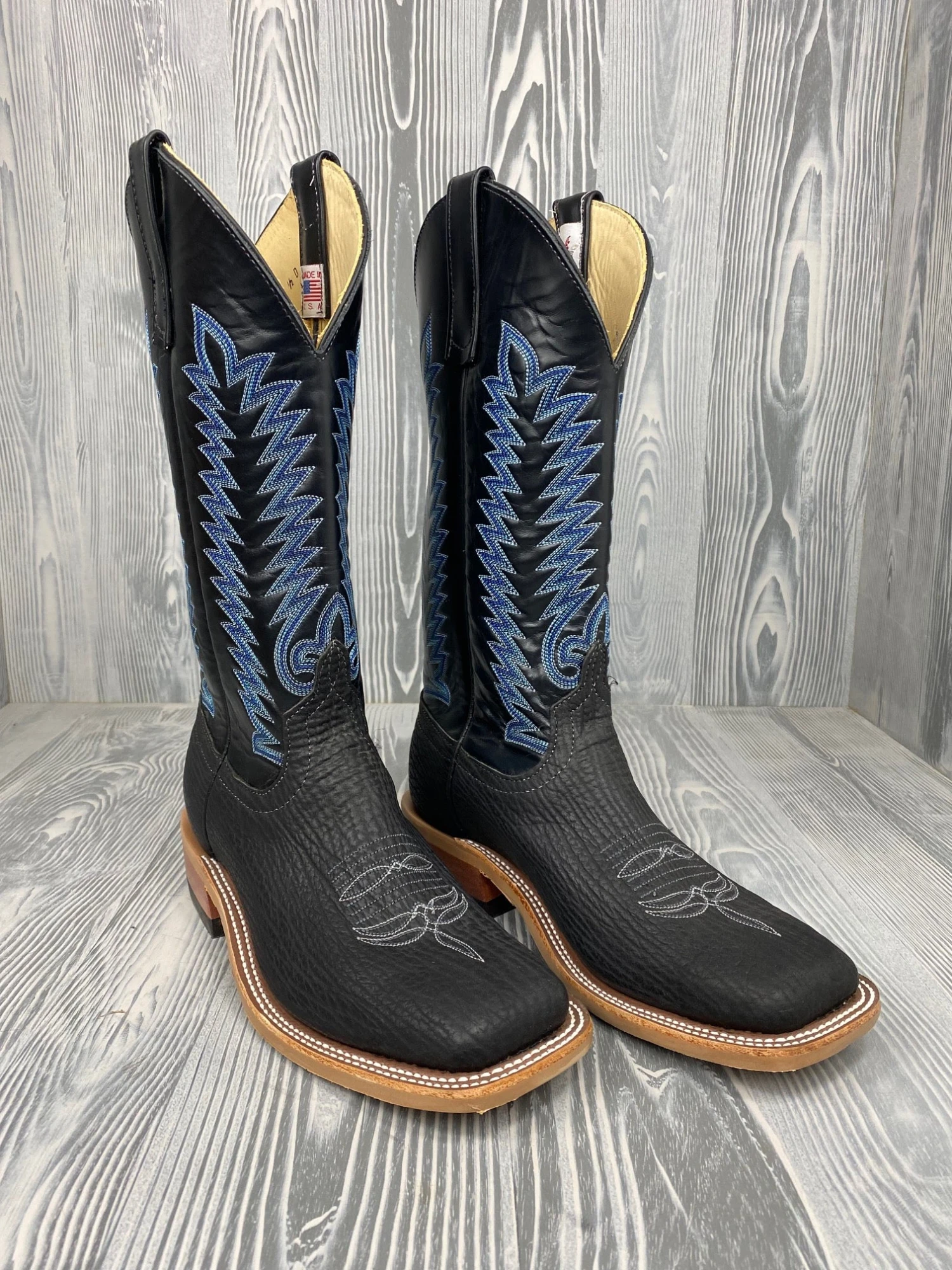 Men's Anderson Bean Black Oiled Shark With 13" Black Glove Tops 1 Men's Anderson Bean Black Oiled Shark With 13" Black Glove Tops