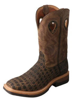 Men's Twisted X Lite Western Work Boots Cayman Print - MLCW023