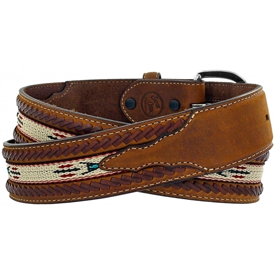 Tony Lama Laced Edge Horse Hair Ribbon Belt 2 Tony Lama Laced Edge Horse Hair Ribbon Belt - Image 2